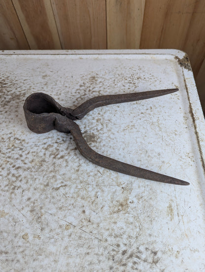 Antique Hand Forge Iron Straw Fork Head