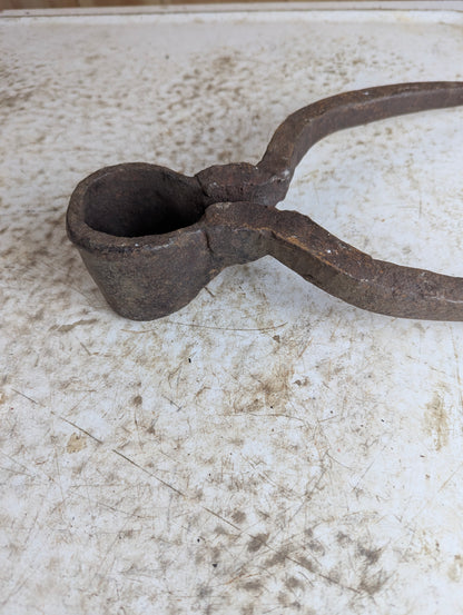 Antique Hand Forge Iron Straw Fork Head