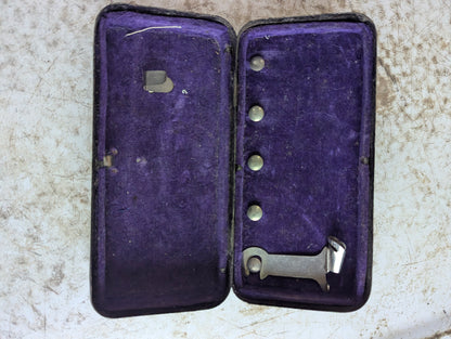 Antique Sewing Machine Tin Accessory Box