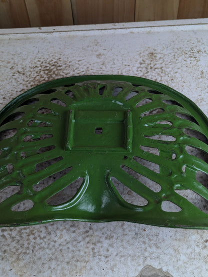 Vintage Cast Iron John Deere "1847" Tractor Seat