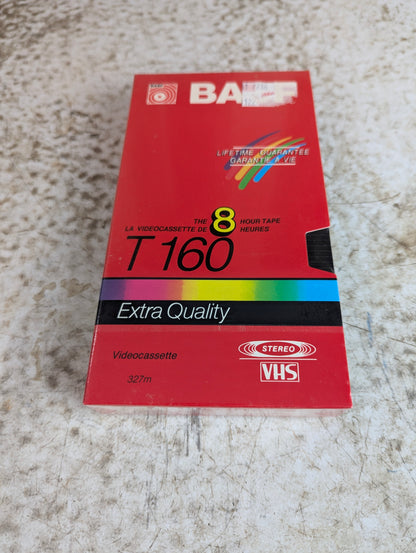 Sealed BASF T-160 blank VHS Video Cassette - New Old Stock