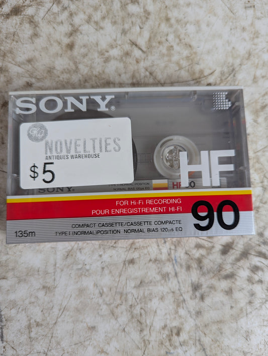 Sealed Sony HF 90 Blank Audio Cassette
