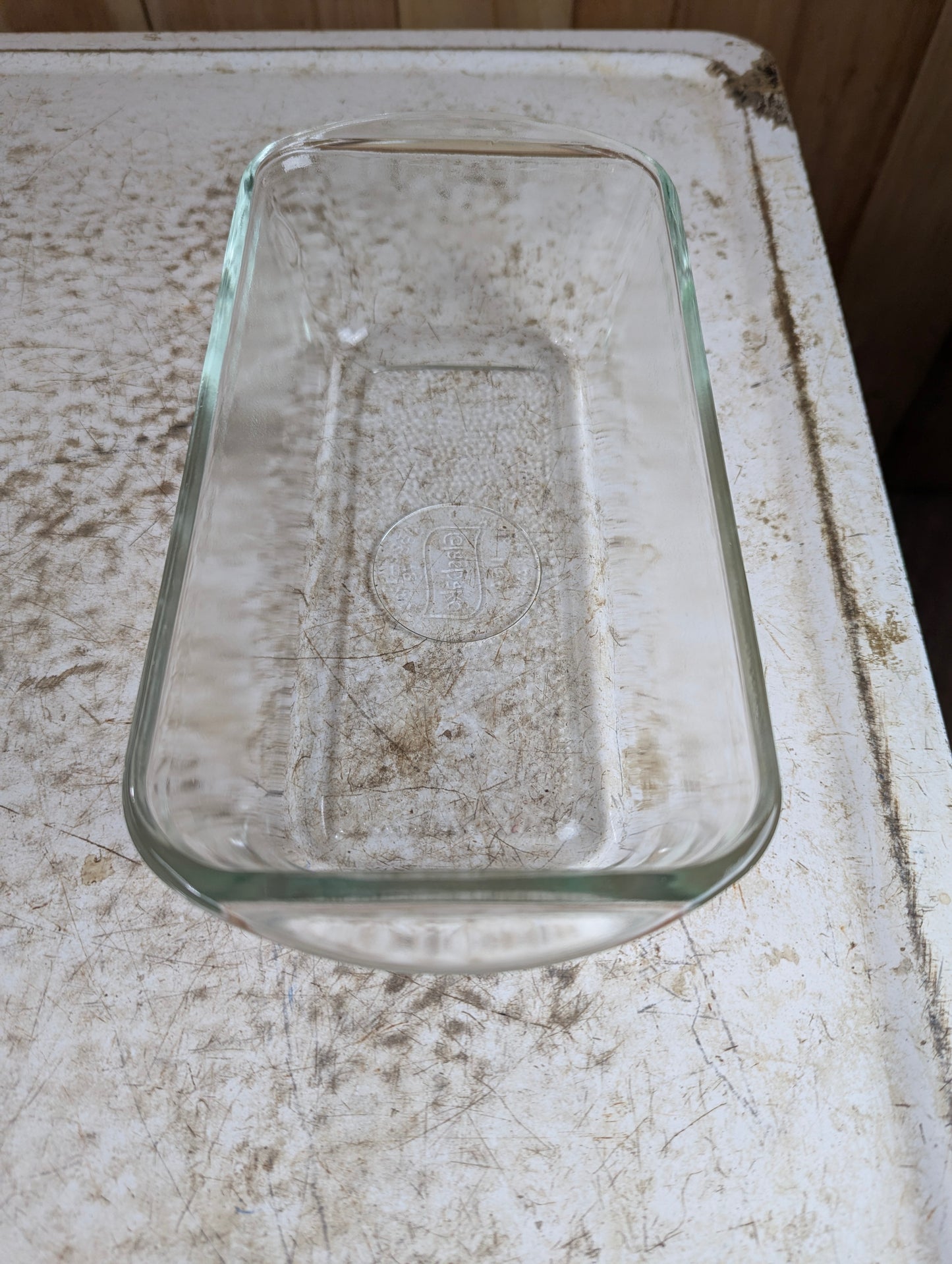 Vintage Glasbake 79 Rectangular Glass Loaf Pan