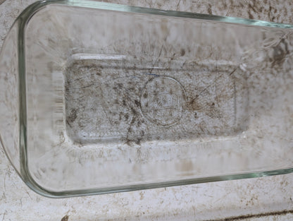 Vintage Glasbake 79 Rectangular Glass Loaf Pan