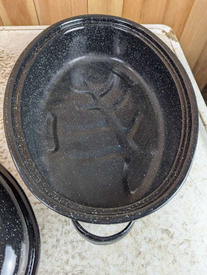 Enamel Oval Roast Pan