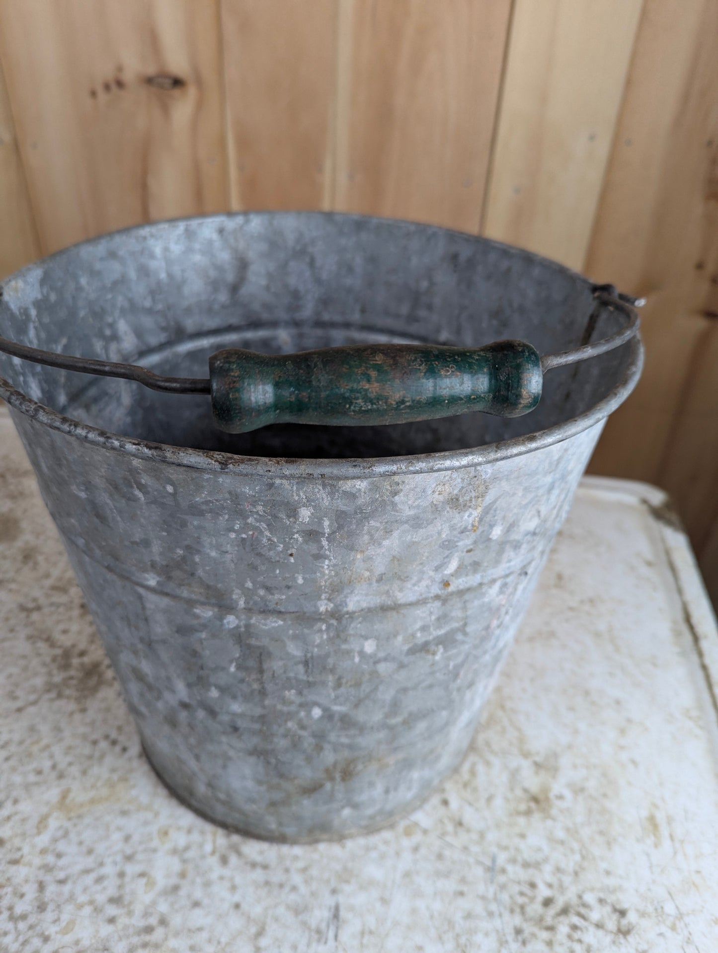 Vintage Yard Gard 13-Qt Galvanized Pail