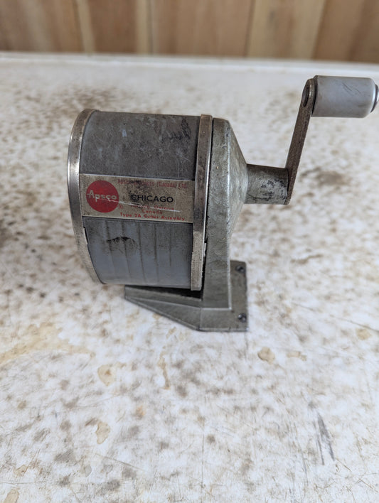 Vintage Apsco Table Mounted Pencil Sharpener