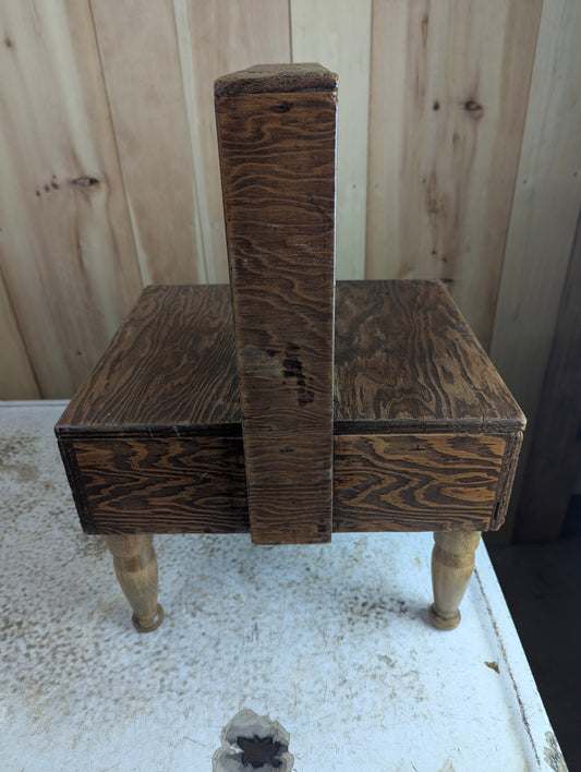 Handcrafted Wood Sewing Basket