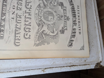 Historical Atlas of Hastings & Prince Edward Counties, Ontario 1878: 1972 Reprinting