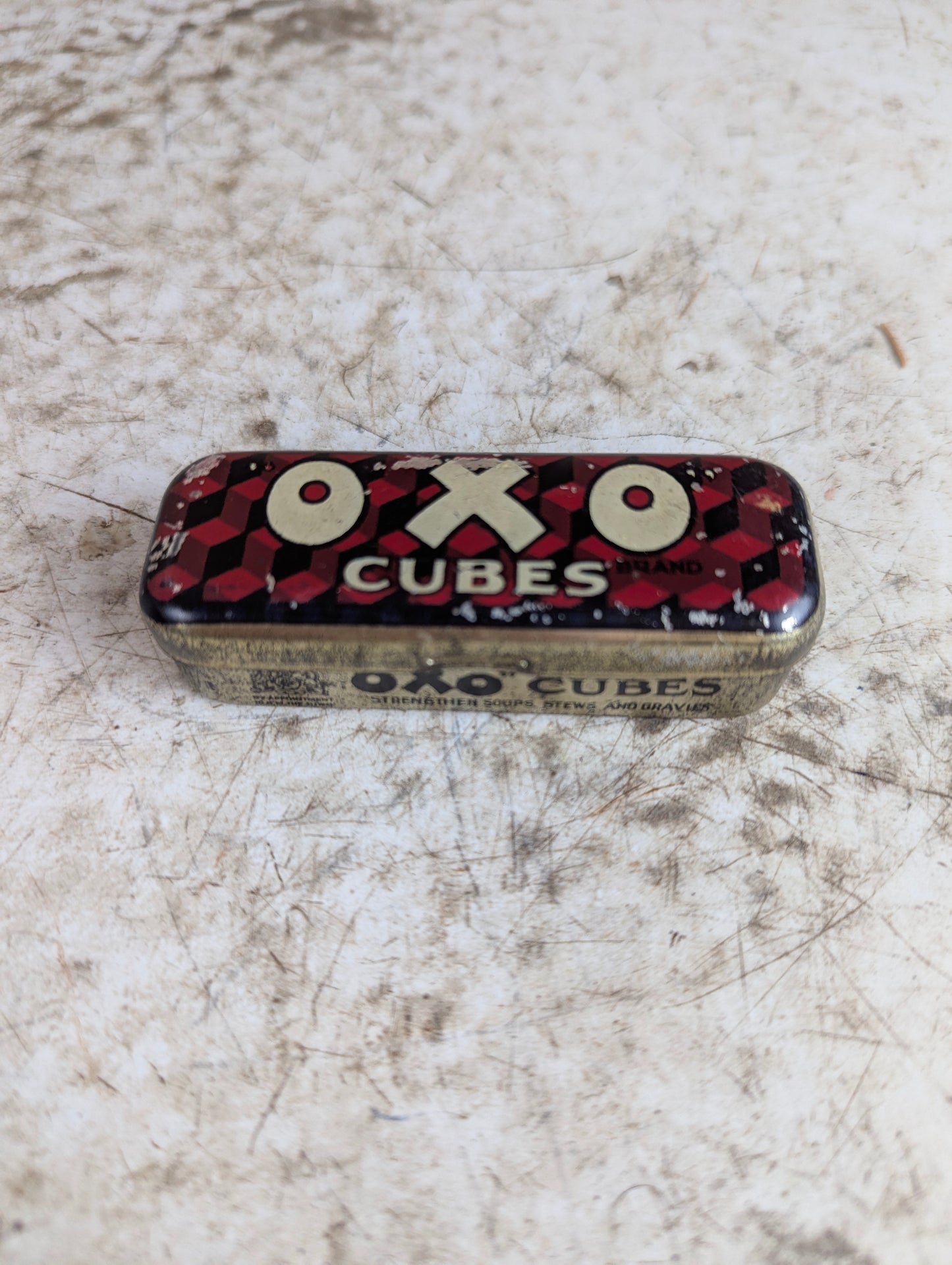 Vintage OXO Cubes Tin
