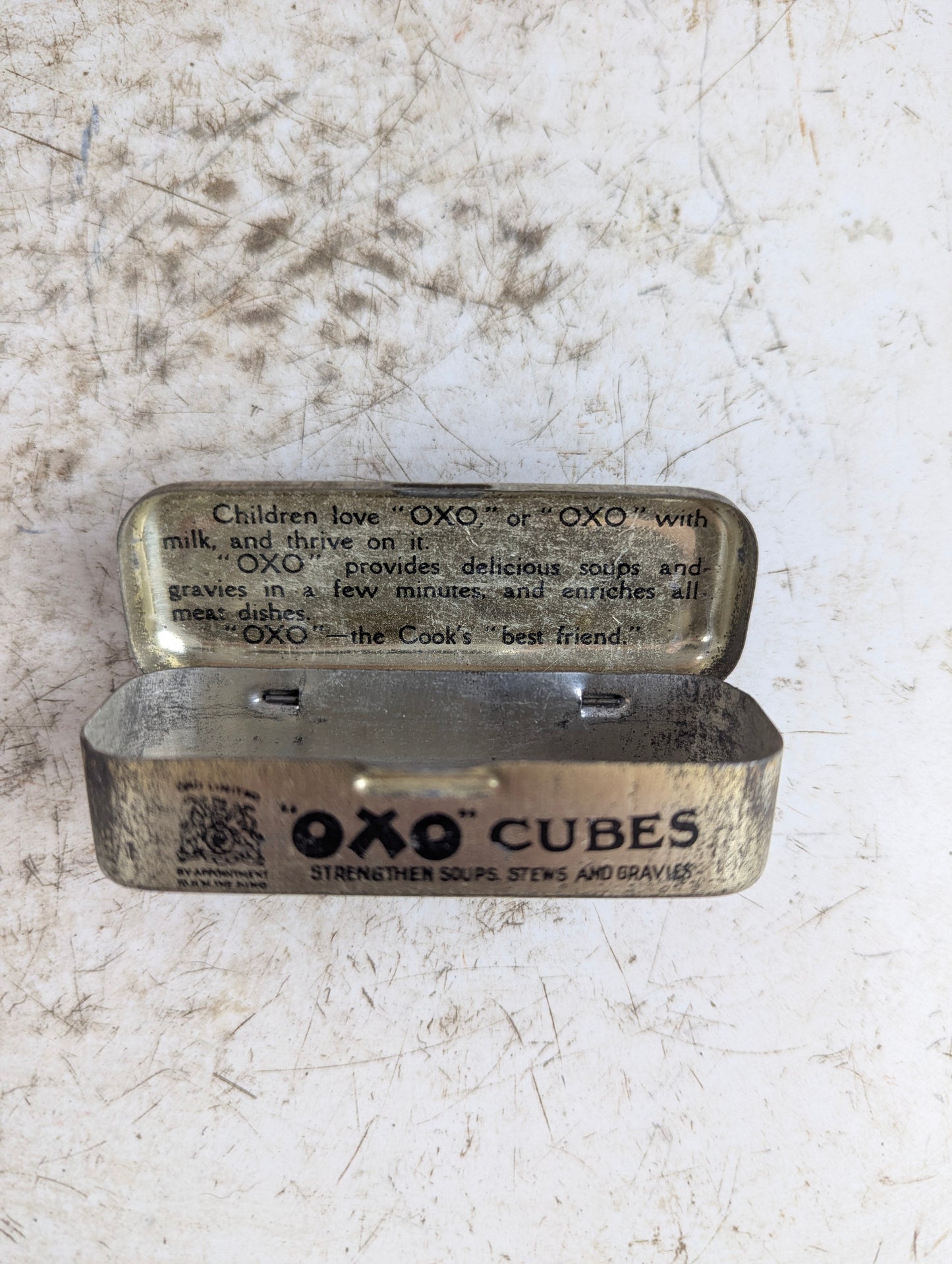 Vintage OXO Cubes Tin
