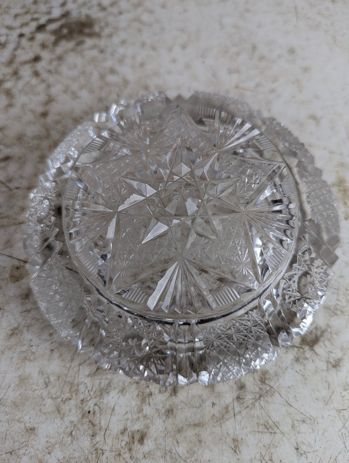 5" Cut Crystal Ashtray