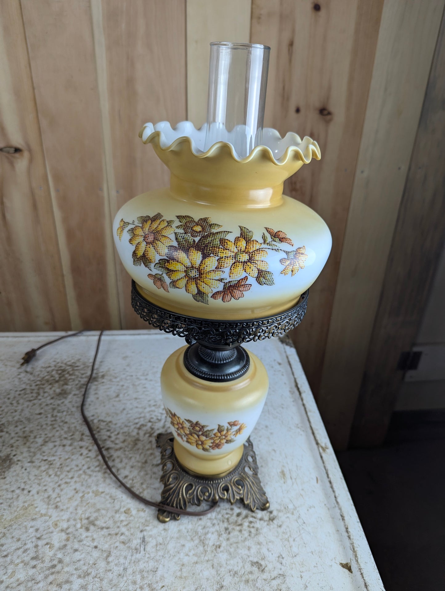 Vintage Electric Hurricane GWTW Table Lamp