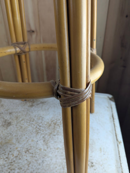 Rattan Bar Stool Serving Tray