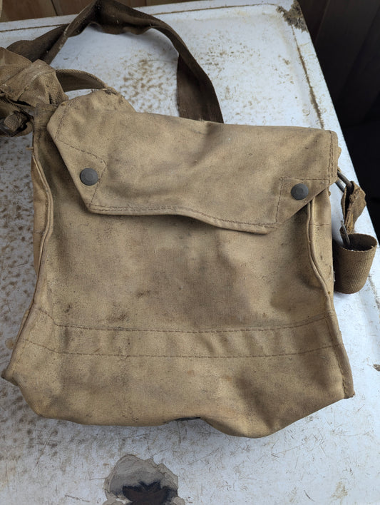 WW2 Military Respirator Long Hose Gas Mask Bag