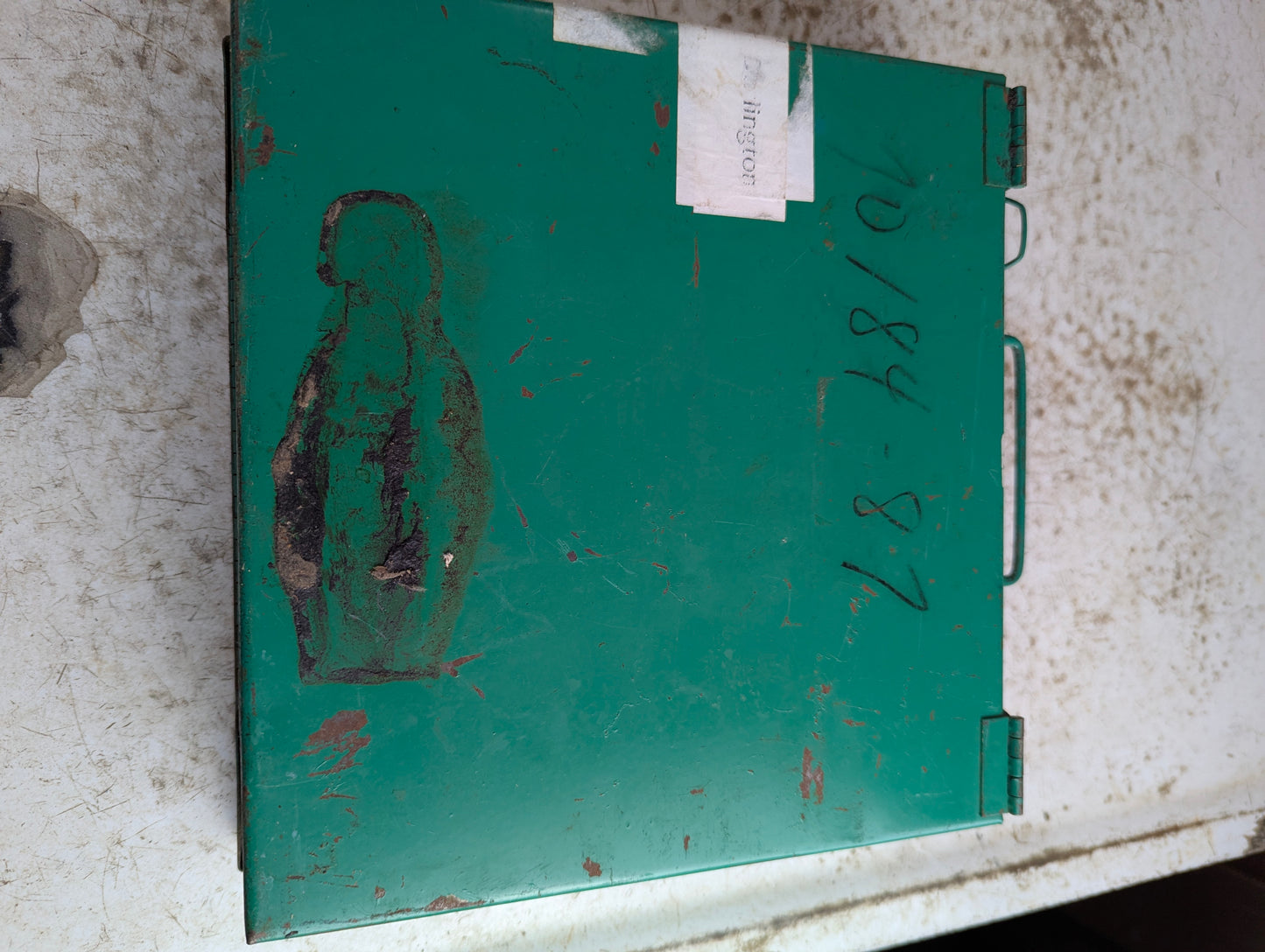 Green Metal First Aid Box