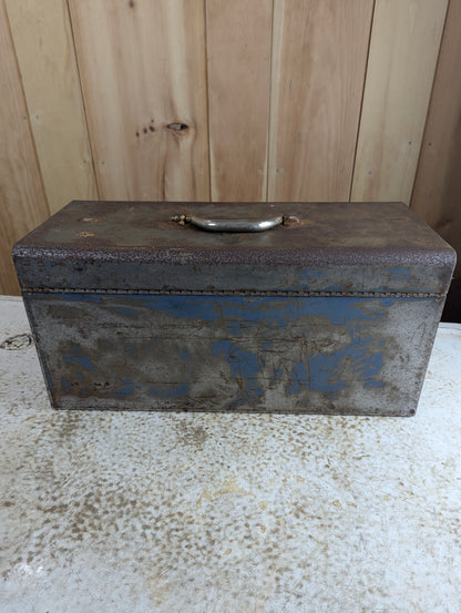 Vintage Beach Metal Tool Box