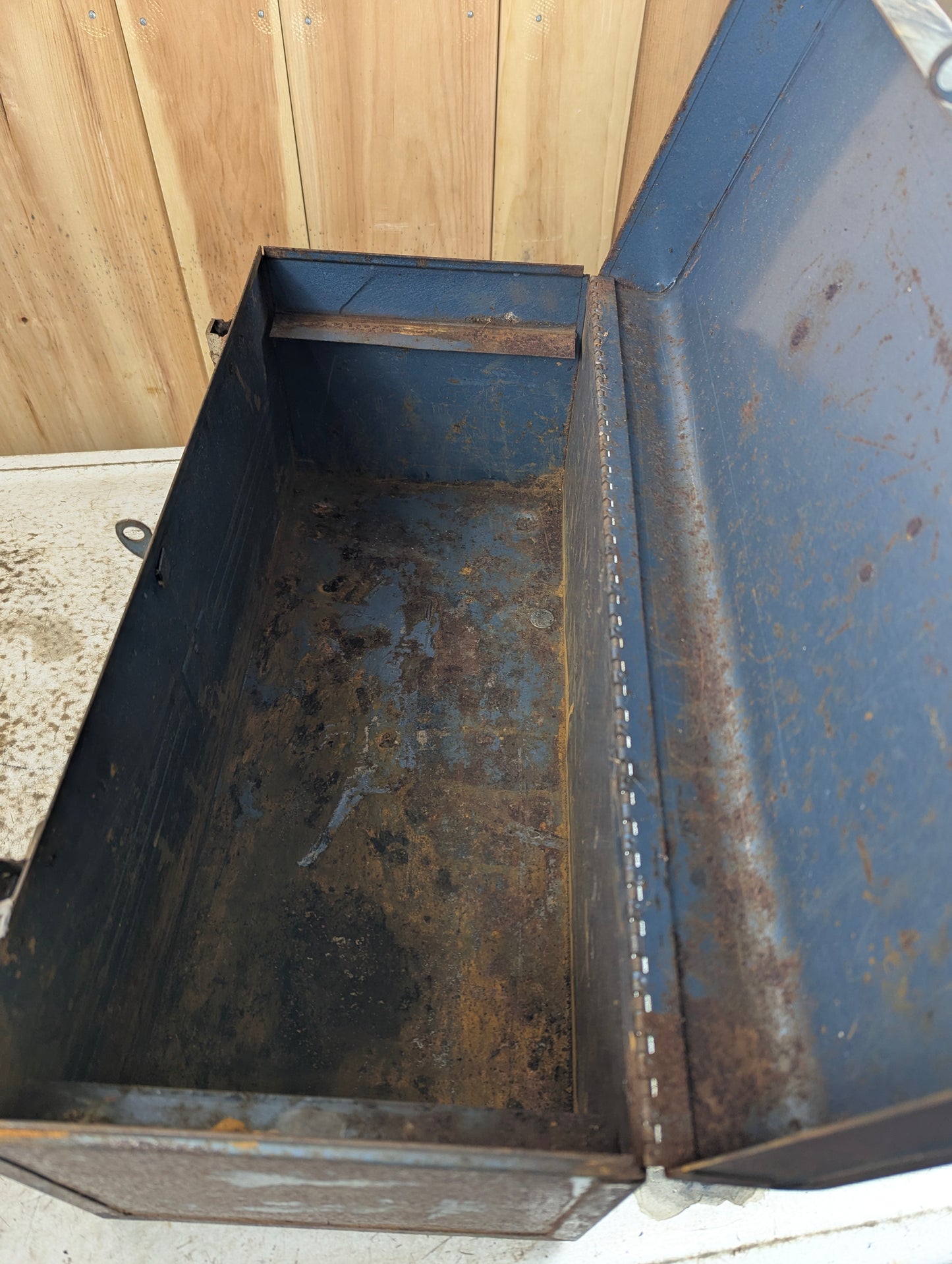 Vintage Beach Metal Tool Box