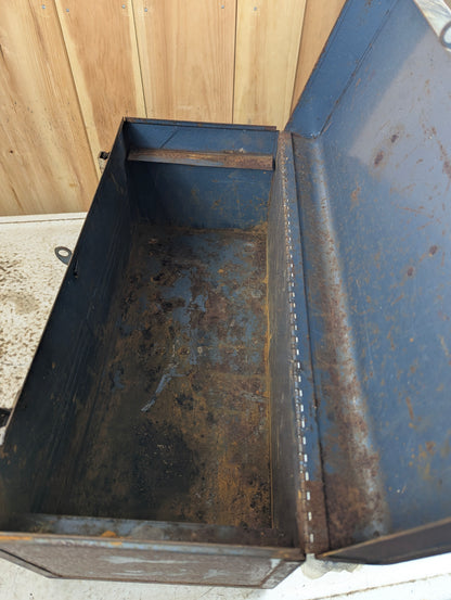 Vintage Beach Metal Tool Box