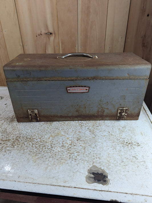 Vintage Craftsman Metal Tool Chest Box