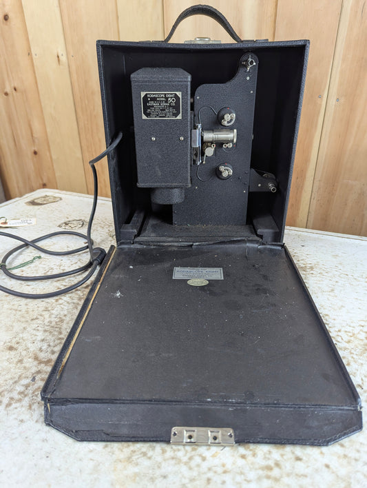 1930s Kodak Kodascope 8 Model 50 Movie Projector with Box- Needs Lamp