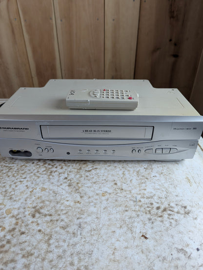 Durabrand VCR VHS Player with Remote Model DCV603 - Tested, Working