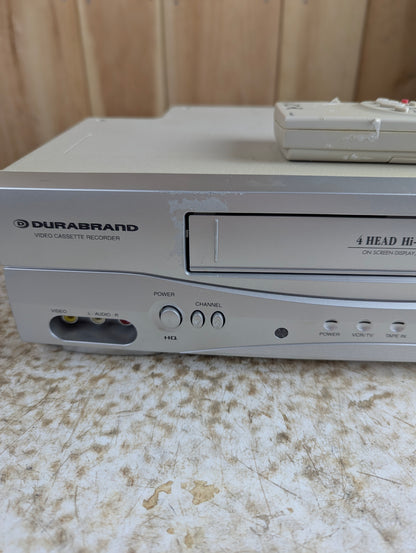 Durabrand VCR VHS Player with Remote Model DCV603 - Tested, Working