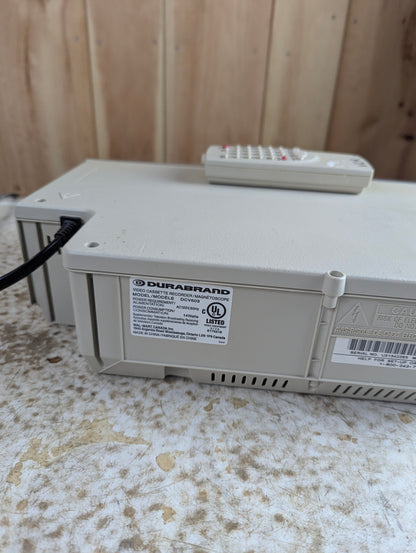 Durabrand VCR VHS Player with Remote Model DCV603 - Tested, Working
