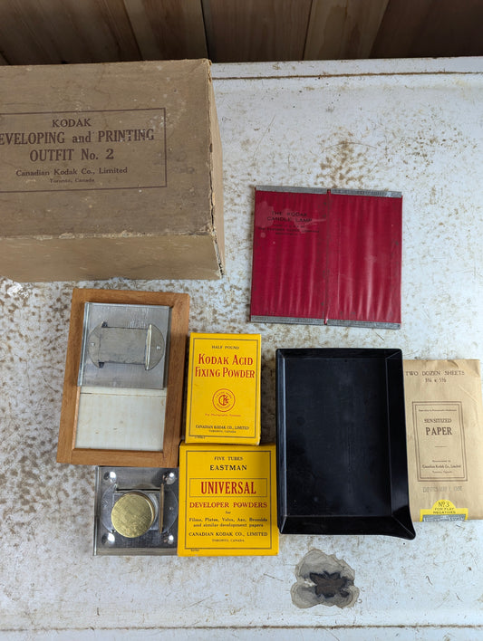 Antique Kodak Developing and Printing Outfit #2 in Original Box