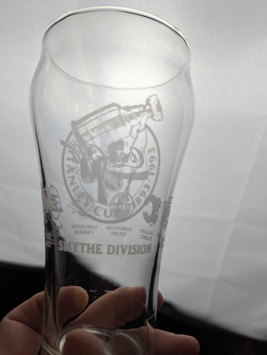 1993 Smythe Division Stanley Cup 100 Anniversary Coca-Cola Collectable Glass
