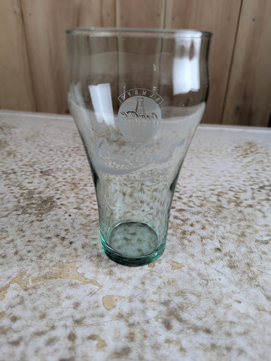 1990s Coca-Cola Collectable Green Tinted Glass