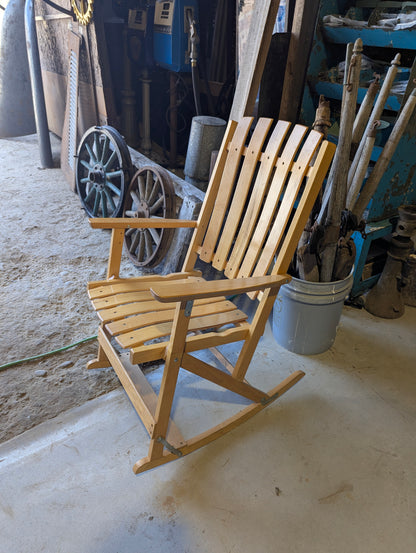 Folding Wood Slat Rocking Chair