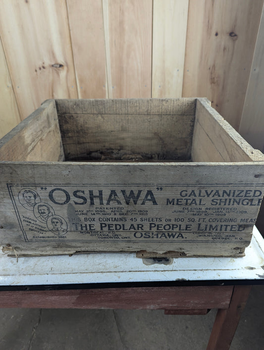 Antique The Pedlar People Oshawa Shingle Crate