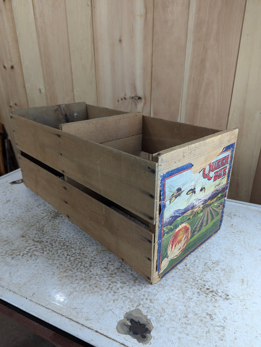 Vintage Queen Bee Sunkist Fruit Crate