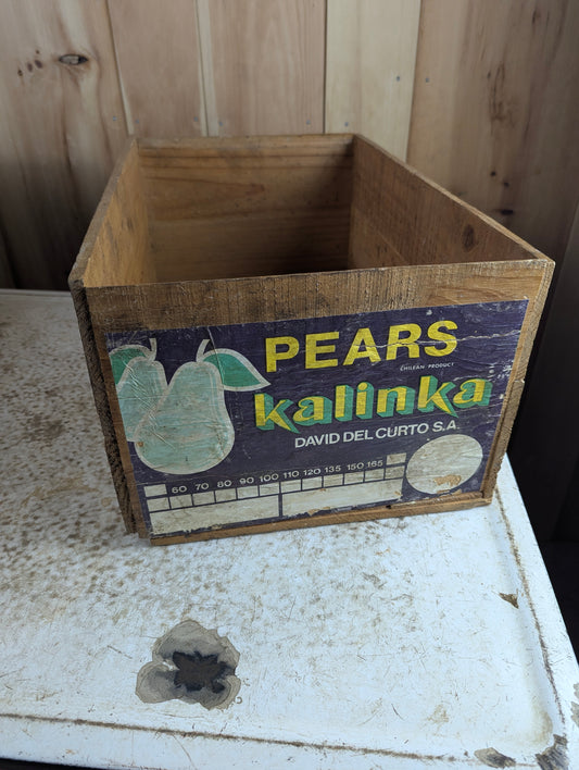 Vintage Pears Crate