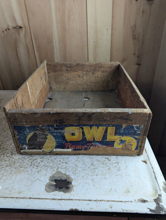 Vintage Owl California Fruit Exchange Crate
