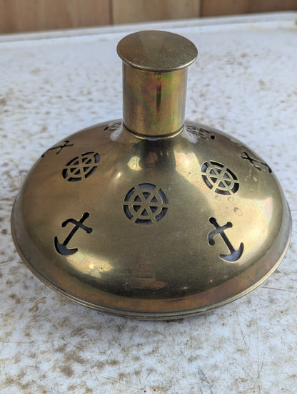 1950s Brass Nautical Decanter