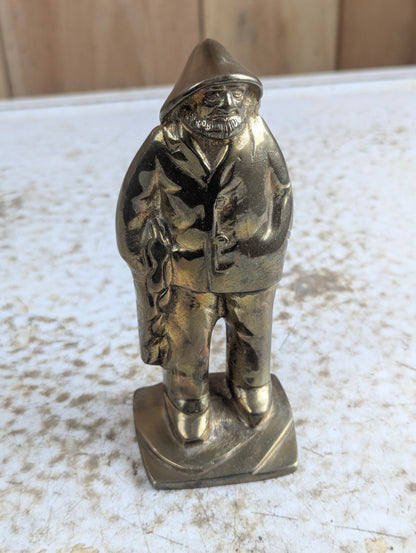 Solid Brass Old Salt Fisherman Figurine