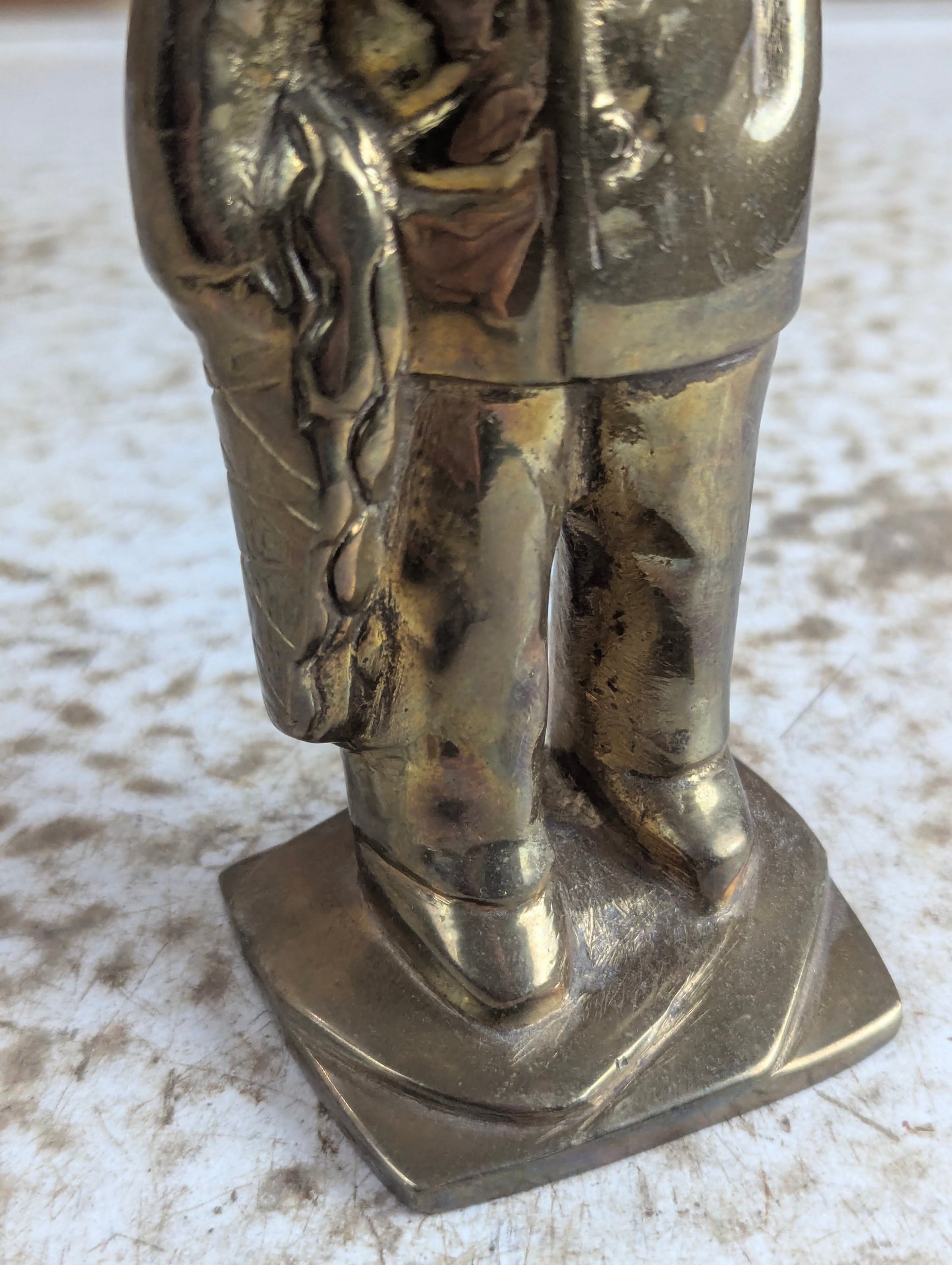 Solid Brass Old Salt Fisherman Figurine