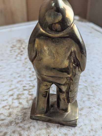 Solid Brass Old Salt Fisherman Figurine