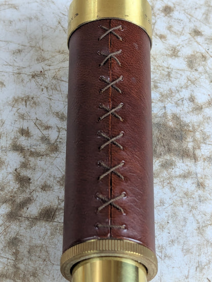 Tasco 25x30mm Brass with Leather Wrap Pocket Telescope