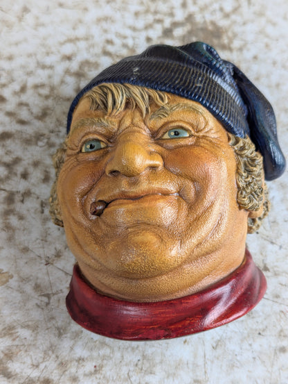 Bosson Smuggler Chalkware Head Made in England Wall Decor