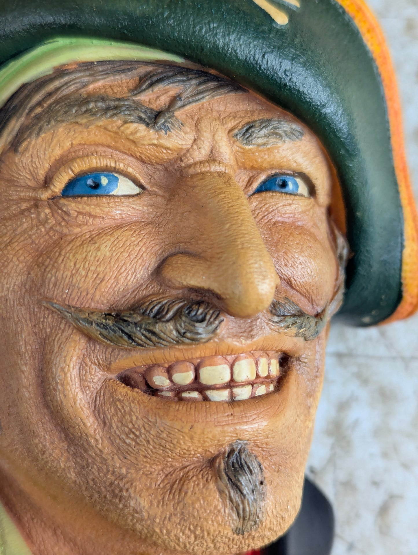 Bosson Captain Kidd Chalkware Head Made in England Wall Decor