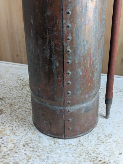 Vintage Peerless Copper Fire Extinguisher