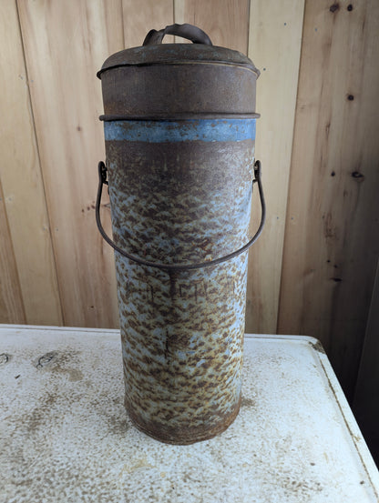 Vintage Galvanised Dairy Cream Can