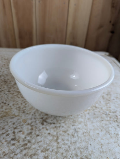 Vintage Fire King Ovenware #22 White Milk Glass Bowl