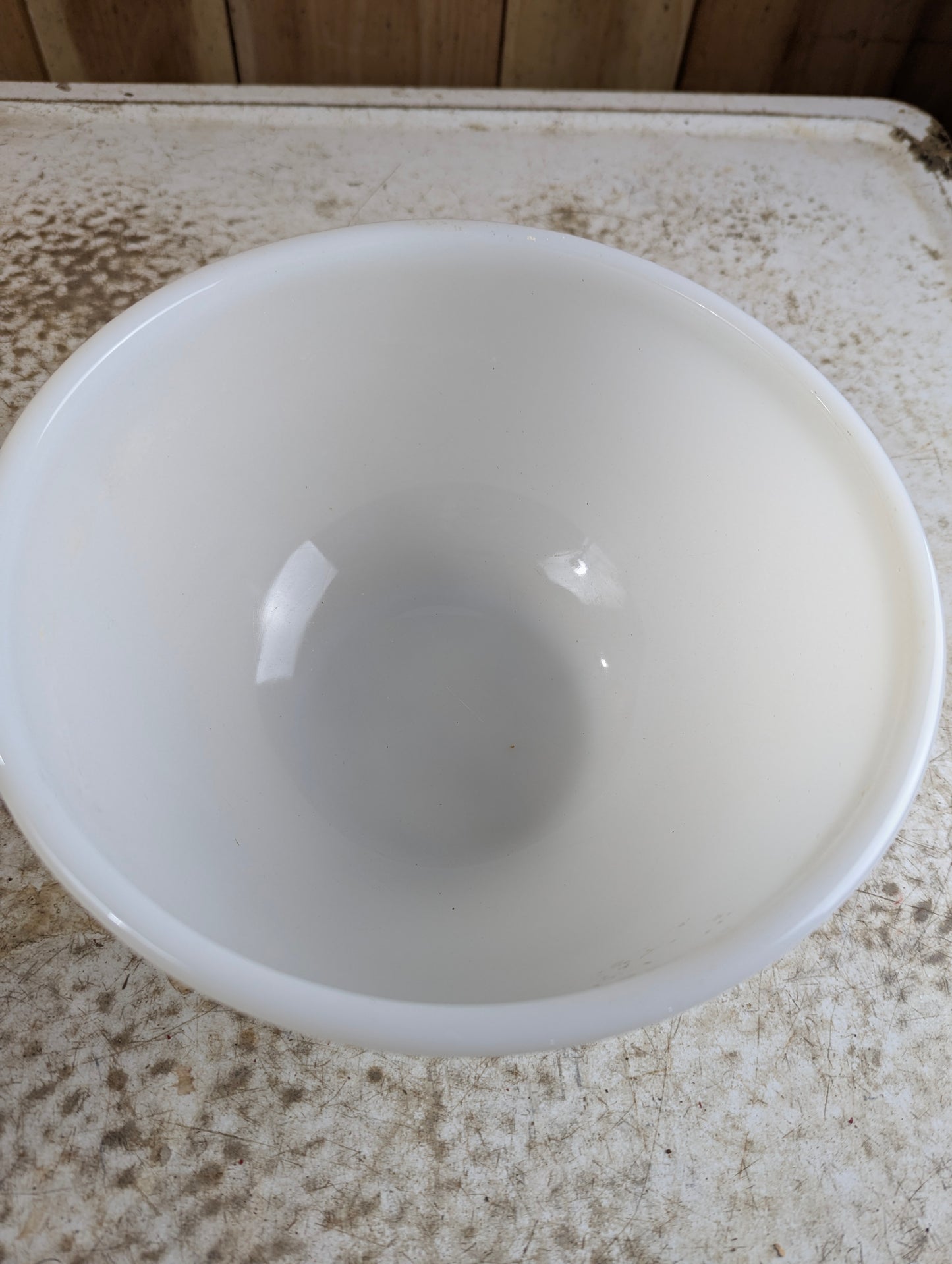 Vintage Fire King Ovenware #22 White Milk Glass Bowl
