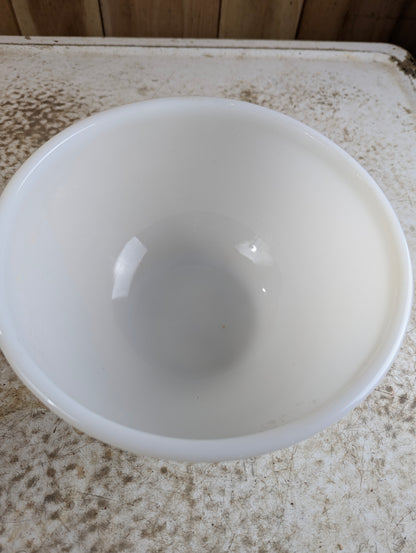 Vintage Fire King Ovenware #22 White Milk Glass Bowl