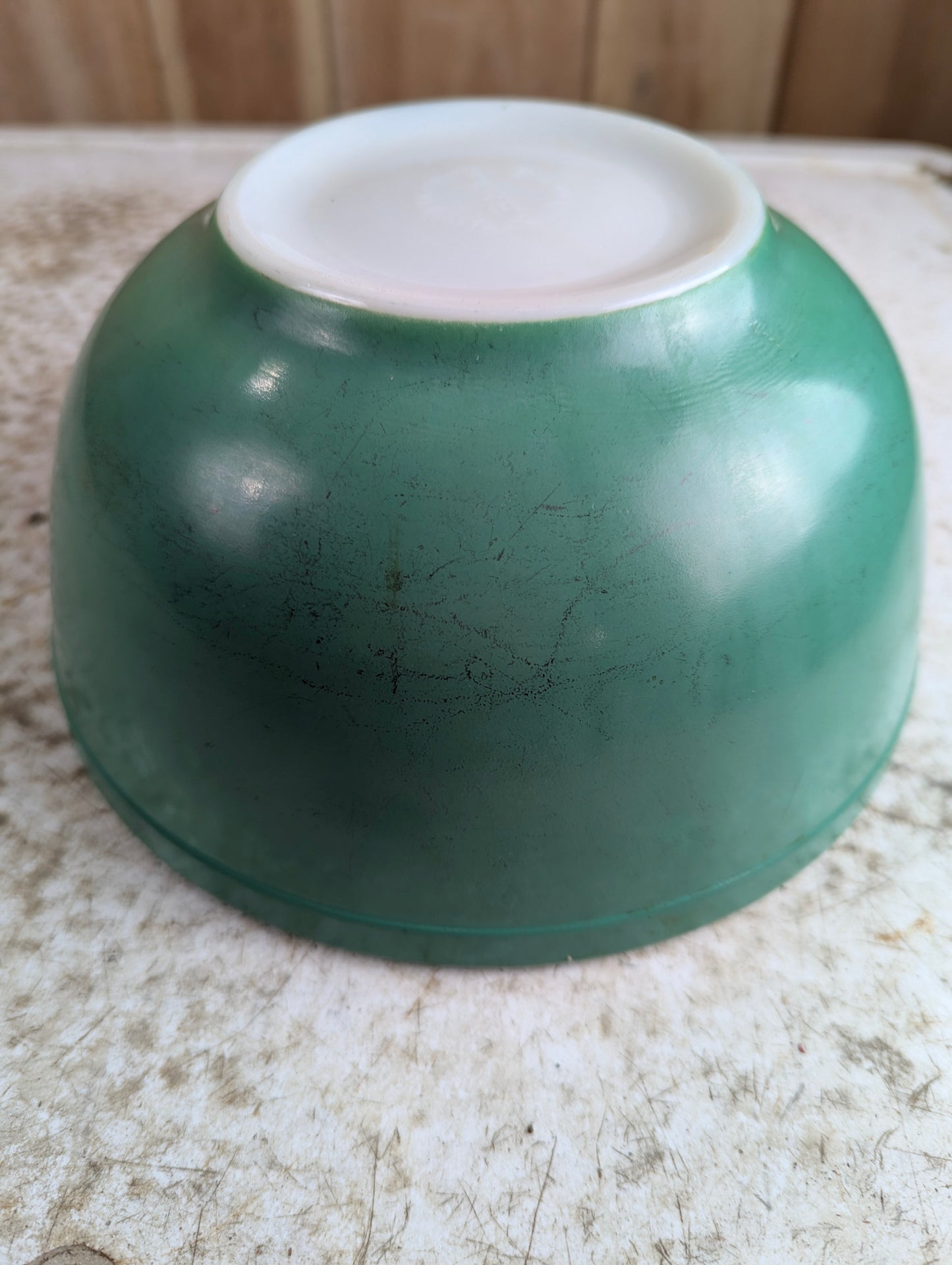 Vintage Pyrex Primary Green #403 2.5 Quart Mixing Bowl