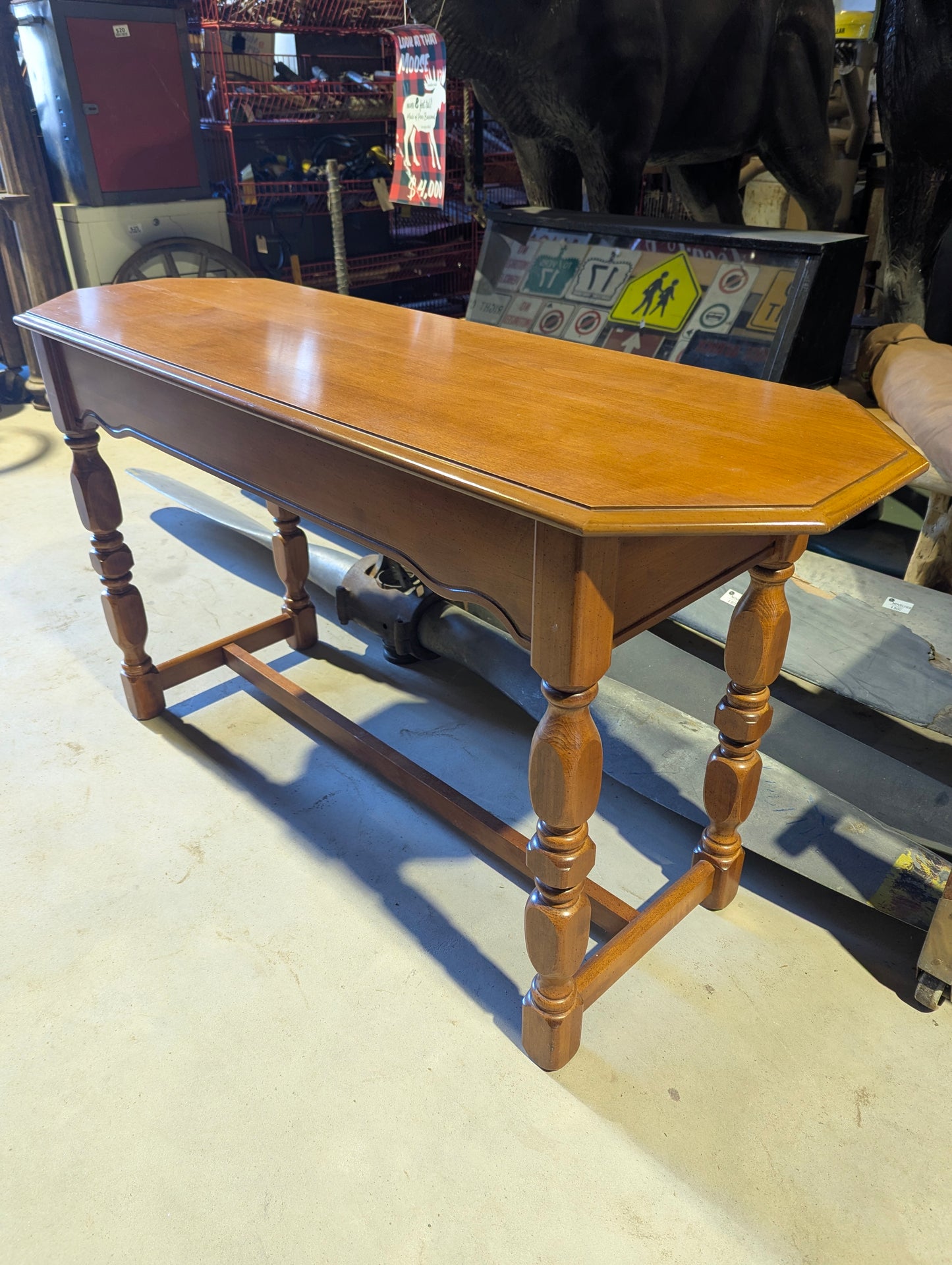 Vintage Maple Hall Table
